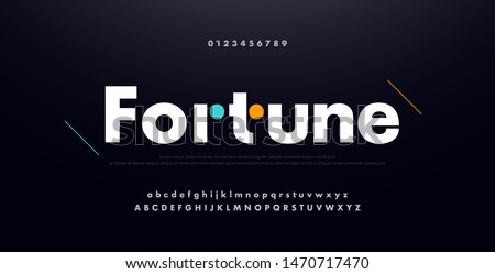 urban modern alphabet font and number. Typography future creative design concept fonts and numbers. vector illustraion