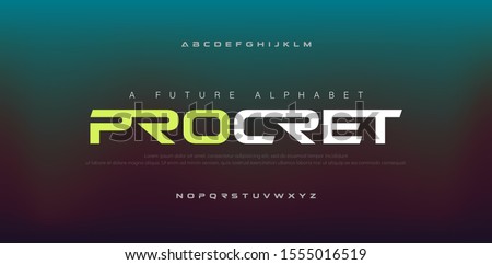 Abstract digital modern alphabet fonts. Typography technology electronic, sport, music, future creative font. vector illustraion