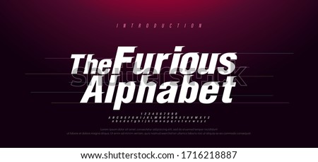 Sport Modern Italic Alphabet Font. Typography fast and furious style fonts for movie technology, sport, motorcycle, racing logo design. vector illustration