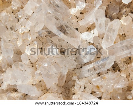Background of Shiny Rocks and Crystals