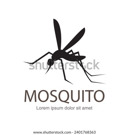 illustration vector. Target on mosquito. Mosquitoes carry many disease such as dengue fever, zika disease,enchaphalitits and else.