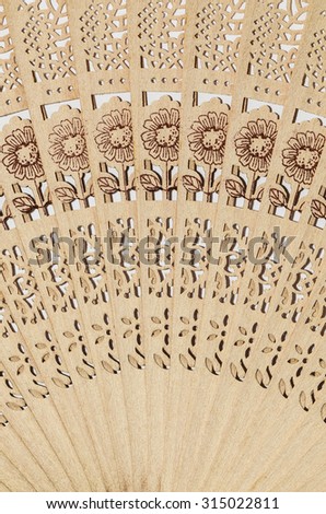 Chinese scented wood folding fan / Hand fan / Fragrant breeze when in use