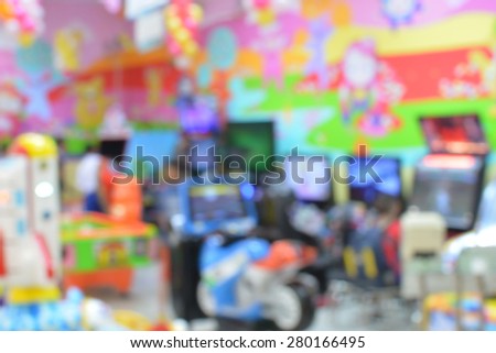 blur background zone game machine