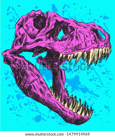 T Rex Skull Drawing | Free download on ClipArtMag