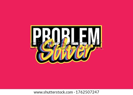 Problem Solver V2 Sticker Illustration Vector Print	
