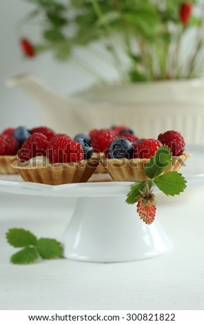 mini tartelets with forest fruits / tartelets with forest fruits