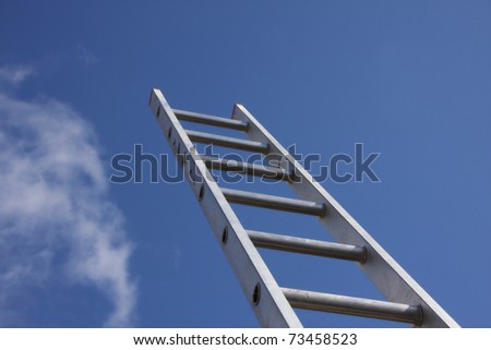 Climbing the property ladder clear blue sky