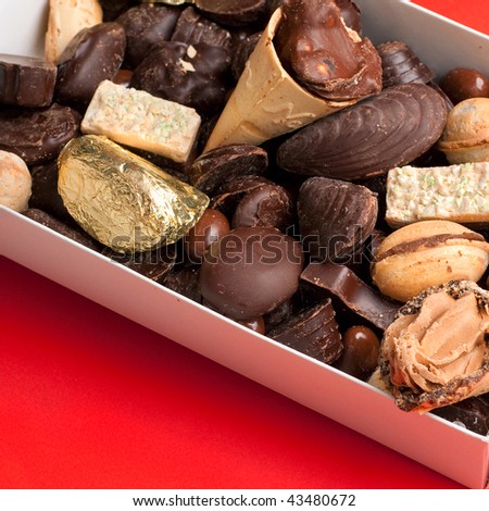A rich chocolate box full of different flavor.
