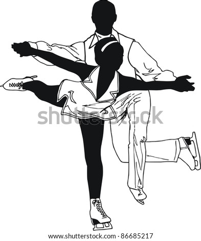 black i white illustration of a woman doing gymnastics