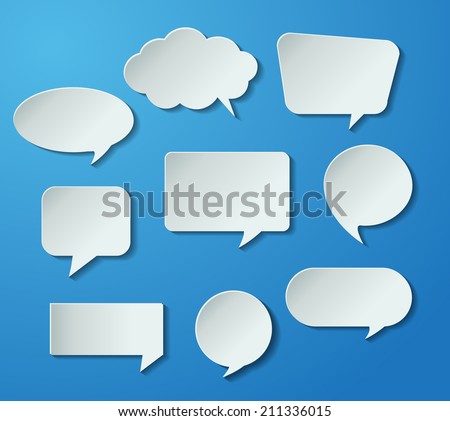 modern speech bubble for website graphic and business. 