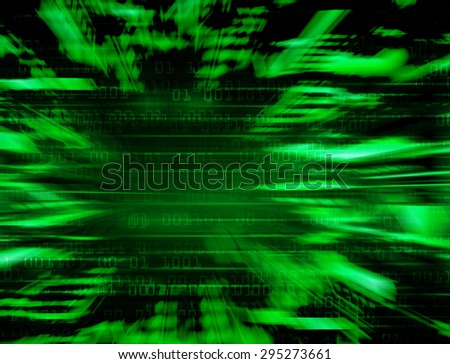 dark green Binary matrix with motion effect. technology graphic computer cyber. infographics. one. zero. glow.