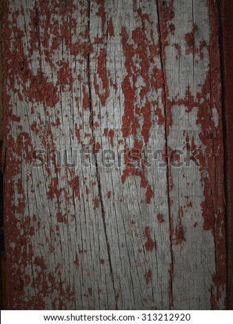 weathered barn wood background with knots. red old wood