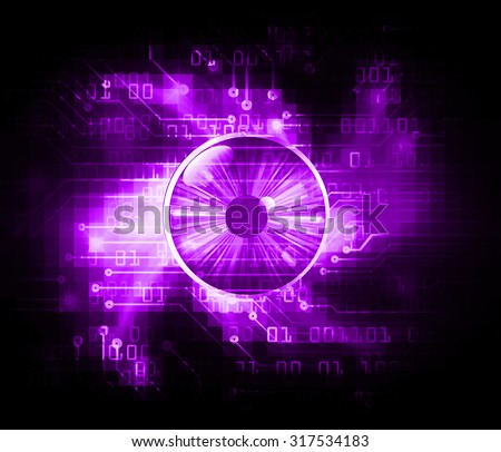 Dark pink purple Light Abstract Technology background for computer graphic website internet business.circuit.illustration. infographics.motion move blur.neon.pixel. Binary digit. eye