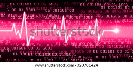 Dark pink Light Abstract Technology background for computer graphic website internet..infographics. motion move.high tech keyboard with binary number, Button, PC,Heart beat, cardiogram. Pulse