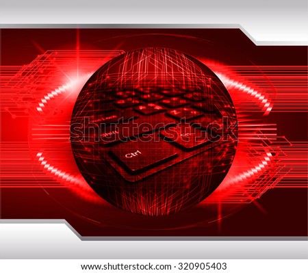 Dark red Light Abstract Technology background for computer graphic website internet business.illustration.infographics.motion move.neon.high tech keyboard with binary number, Button, PC enter