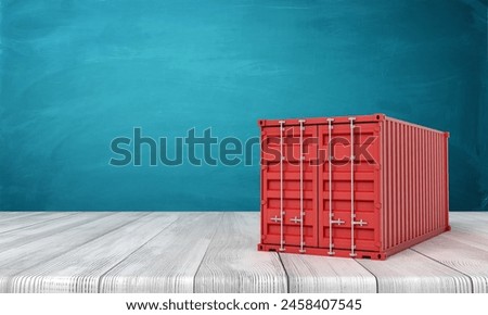 Similar – Image, Stock Photo Container in red and grey on top of each other