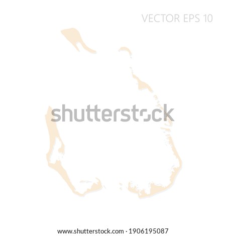 Blank map of Cocos Islands High detailed Set Sail Champagne silhouettes. White outline. Vector illustration EPS10.