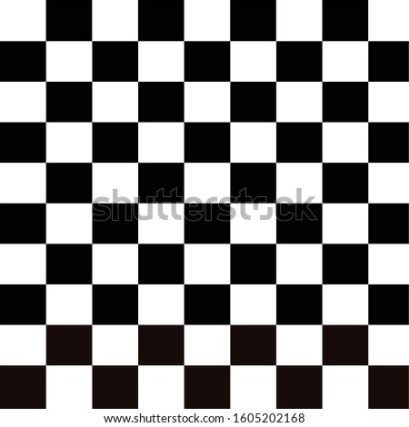 chessboard,flat design and black white board