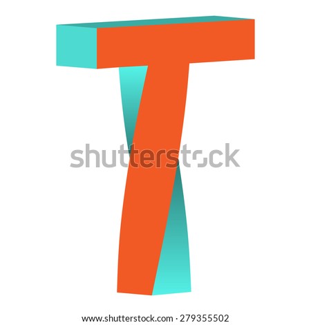 Twisted Impossible Letter T Logo Icon Design Template Tlement, Vector ...