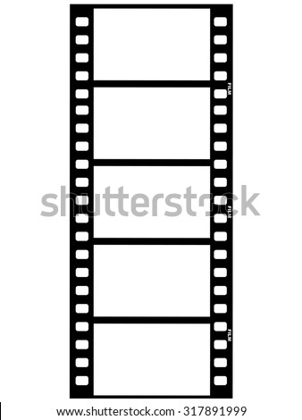 outline illustration of film strip