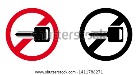 Switch Off Engine Icon with Red and Black Version
