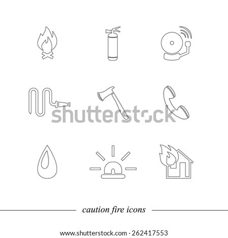 Firefighting icons