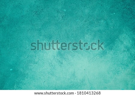 Turquoise painted wall background or texture 