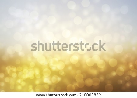 abstract sunny landscape background with glitter bokeh lights