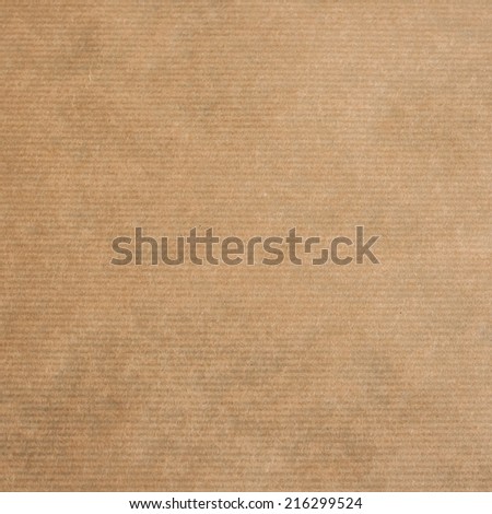 brown kraft paper texture or backgroun, square format