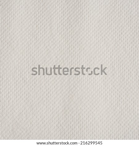white paper towel texture or background, square format