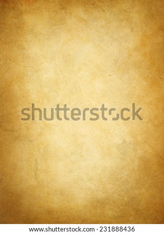 old yellow  paper texture or background with dark vignette borders