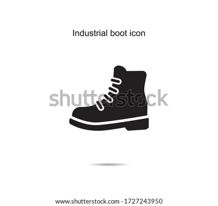 Industrial boot icon  ideas design vector illustration graphic on background