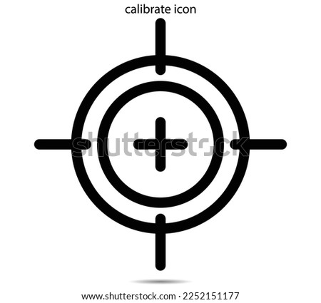 calibrate icon vector illustration graphic on background