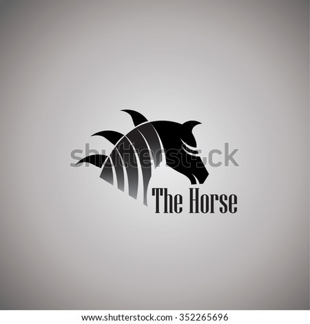 Horse Logo Stock Vector Illustration 352265696 : Shutterstock