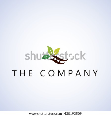 Tree Logo On Background Stock Vector Illustration 430193509 : Shutterstock