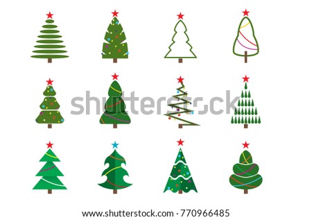 Abstract Green Christmas Tree Vector Graphic | Download Free Vector Art ...