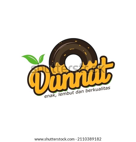Donuts and cake logo illustration, Pastry sticker, donuts clipart, sweet desert icon