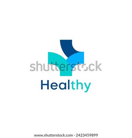 Cross icon medical logo for business, science, healthcare, medical, hospital and doctor green design logo vector	