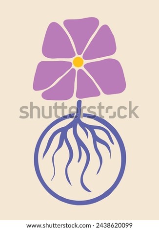 Similar – Image, Stock Photo purple flowers in brown