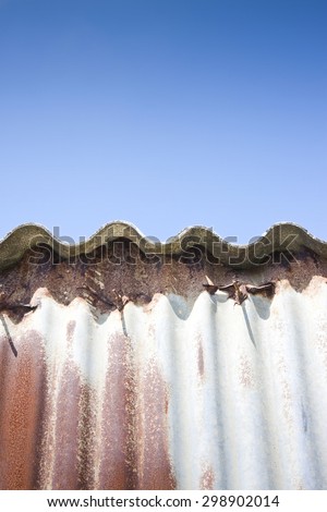 Dangerous asbestos roof - Medical studies have shown that the asbestos particles can cause cancer