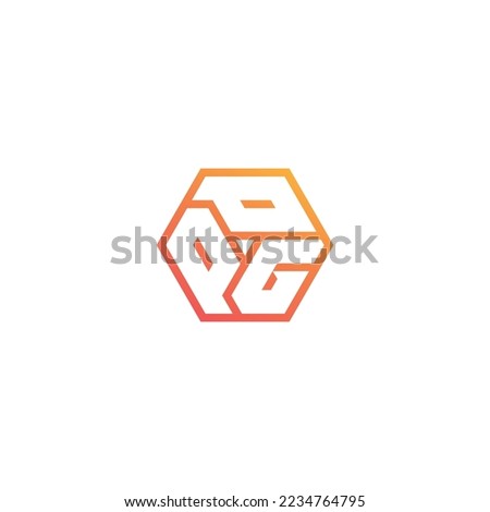PPG Logo Template Design in hexagon shape