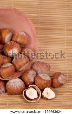 Nut mixture in a bowl