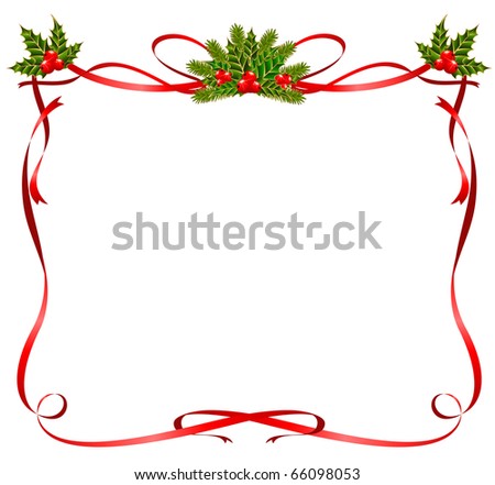 Vector Christmas Frame - 66098053 : Shutterstock