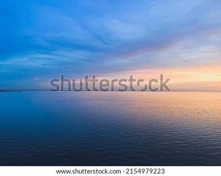 Similar – Image, Stock Photo sunset on water surface