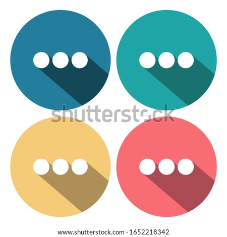 Ellipsis sign icon in trendy style. Three dots icon. Options, Preferences, Menu, More signs for modern mobile and web UI UX design.