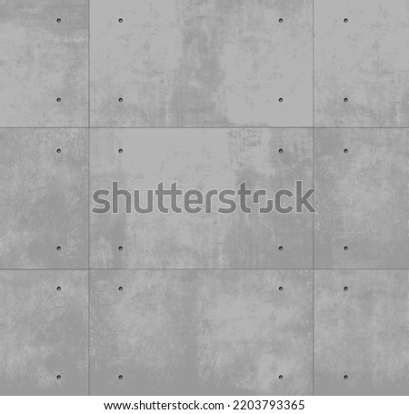 Similar – Image, Stock Photo Old cement wall with wood window with sun set.