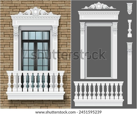 Similar – Image, Stock Photo Plate shadow Facade