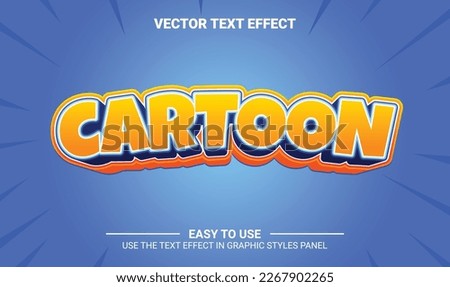 3d cartoon editable text effect