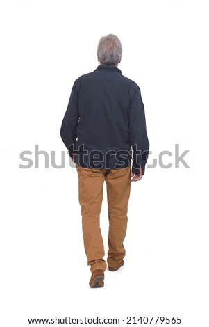 Similar – Image, Stock Photo Man in winter behind a cloud of snow