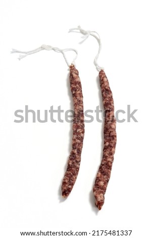 sausage thim (fuet prim, secallona) Imagine de stoc © 
